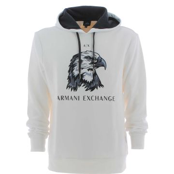 A|X Armani Exchange Uomo Felpa Cappuccio Chiuso