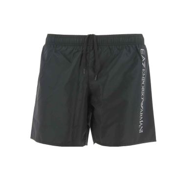 EA7 Emporio Armani Boxer Mare Uomo Tinta Unita Logo EA7 Laterale