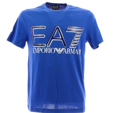 EA7 Emporio Armani T Shirt Uomo Manica Corta Giro Collo Tinta Unita