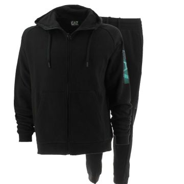 EA7 Emporio Armani Uomo Tuta Felpa Full Zip Cappuccio