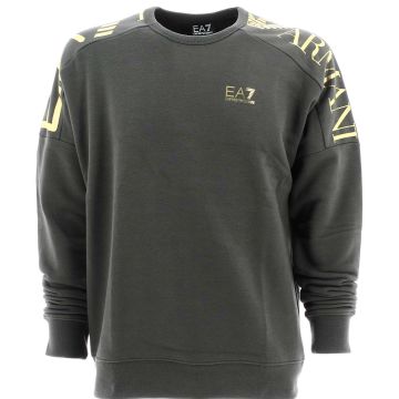 EA7 Emporio Armani Uomo Felpa Giro Collo Tinta Unita
