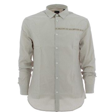 A|X Armani Exchange Uomo Camicia Manica Lunga