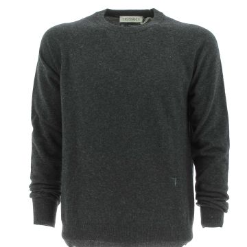 Trussardi Uomo Maglia Lana Giro Collo