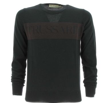 Trussardi Uomo Maglia Lana Giro Collo