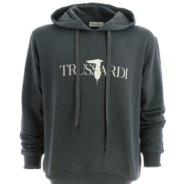 Trussardi Uomo Felpa Cappuccio Chiuso