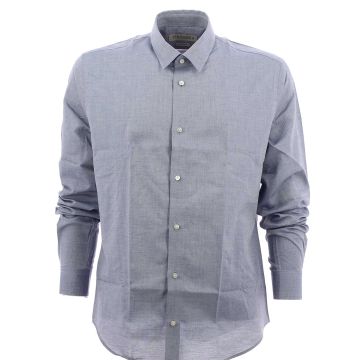 Trussardi Camicia Manica Lunga Regular Fit Uomo Tinta Unita