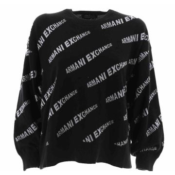 A|X Armani Exchange Donna Maglia Cotone Giro Collo