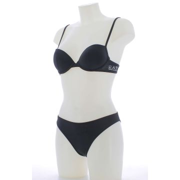 EA7 Emporio Armani Donna Costume Due Pezzi Con Reggiseno a Balconcino Tinta Unita