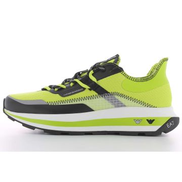 EA7 Emporio Armani Uomo Scarpe Running Verde Acido/Bianco