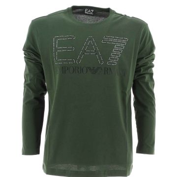 EA7 Emporio Armani Uomo T Shirt Manica Lunga Giro Collo Tinta Unita