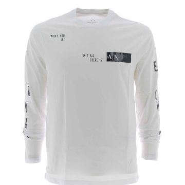 A|X Armani Exchange Uomo T Shirt Manica Lunga Giro Collo