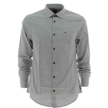 A|X Armani Exchange Uomo Camicia Manica Lunga