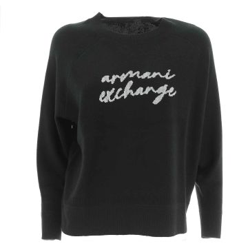 A|X Armani Exchange Donna Maglia Lana Giro Collo