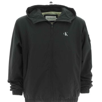 Calvin Klein Uomo Giubbotto Con Cappuccio Full Zip Tinta Unita