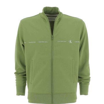 Calvin Klein Felpa Garzata Uomo Full Zip Tinta Unita