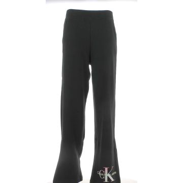 Calvin Klein Donna Pantalone Pantapalazzo in Felpa Garzata Tinta Unita