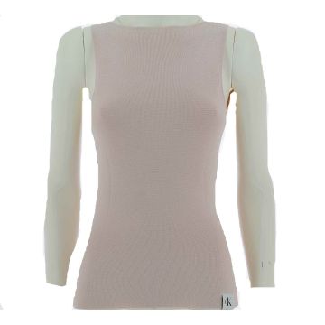 Calvin Klein Donna Canottiera Con Ampio Scollo Dietro Tinta Unita