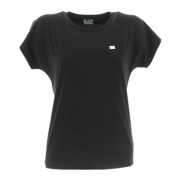 EA7 Emporio Armani Donna T Shirt Manica Corta Giro Collo Con Strass