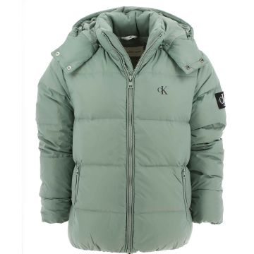 Calvin Klein Uomo Giacca Cappuccio Full Zip in Piuma