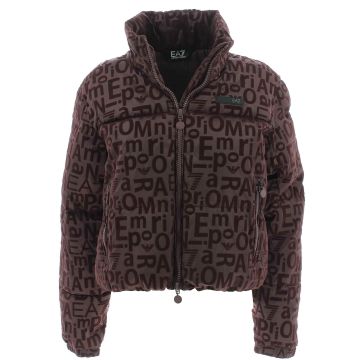 EA7 Emporio Armani Giacca Donna Crop con Logo EA7 Nera