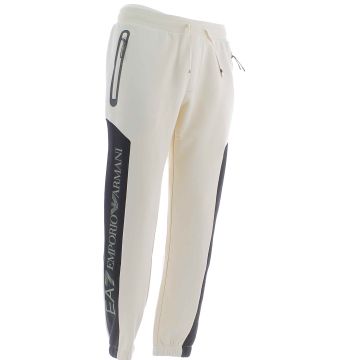 EA7 Emporio Armani Uomo Pantalone in Felpa Felpata Bicolore