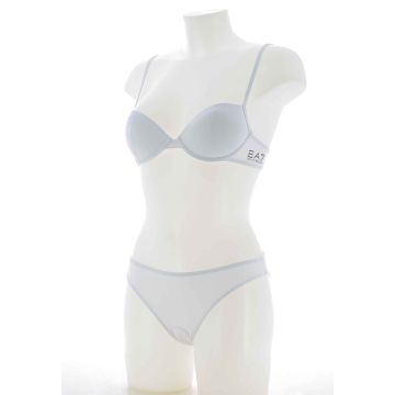 EA7 Emporio Armani Donna Costume Due Pezzi Reggiseno a Balconcino Tinta Unita