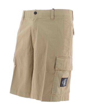 Calvin Klein Uomo Bermuda Cargo In Jersey Tinta Unita Con Elastico in Vita