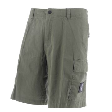 Calvin Klein Uomo Bermuda Cargo In Jersey Tinta Unita Con Elastico in Vita