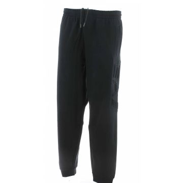 Pantalone EA7 Emporio Armani Uomo in Felpa Garzata Nera
