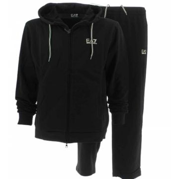Tuta Felpa Garzata EA7 Emporio Armani Uomo Full Zip Cappuccio