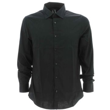 A|X Armani Exchange Uomo Camicia Regular Fit Manica Lunga Elasticizzata