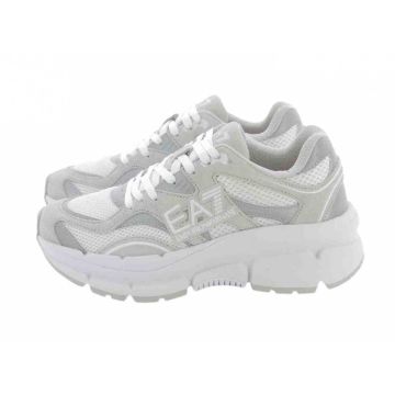 Scarpe EA7 Emporio Armani Donna Bianco/Grigia suola alta running