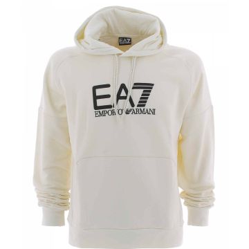 Felpa Felpata Cappuccio Chiuso EA7 Emporio Armani Uomo Tinta Unita