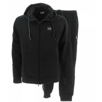 Tuta Felpa Full Zip Cappuccio EA7 Emporio Armani Uomo Felpata