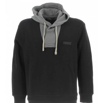 Felpa Garzata Cappuccio Chiuso A|X Armani Exchange Uomo Bicolore