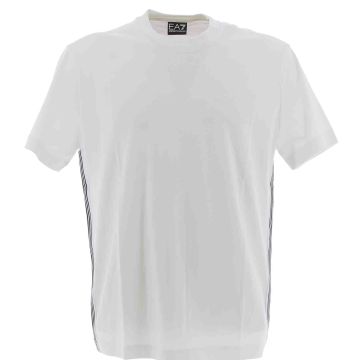 EA7 Emporio Armani Uomo T Shirt con Stripe Laterali Manica Corta