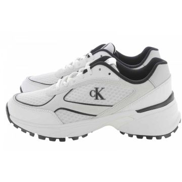 Scarpe Hike Runner Mesh Mix Calvin Klein Uomo Bianco/Nera