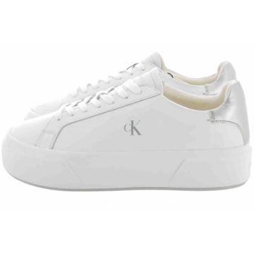 Scarpe Flatform Lace Up Lth Met Og Bianco/Grgio Calvin Klein Donna