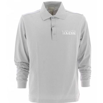 Calvin Klein Uomo Polo Jersey Manica Lunga Tinta Unita