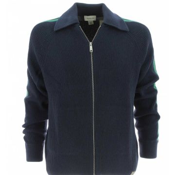 Pullover Uomo Cotone e Lana Full Zip Calvin Klein a Coste Inglesi