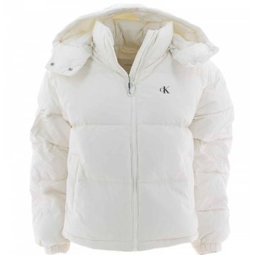 Giacca Bomber Calvin Klein Donna con Cappuccio Staccabile Tinta Unita