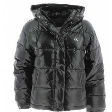 Giacca Crop Shine Puffer Calvin Klein Donna Tinta Unita