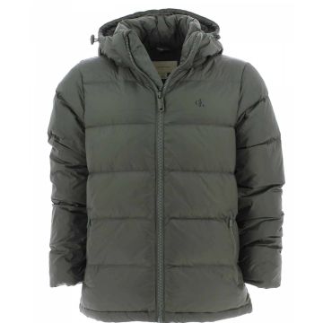 Giubbotto con Cappuccio Full Zip Calvin Klein Uomo Tinta Unita