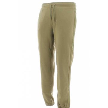 Pantalone in Felpa Felpata Skinny Calvin Klein Uomo Tinta Unita con Tape CK
