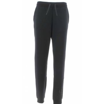 Pantalone in Felpa Garzata A|X Armani Exchange Donna Tinta Unita Nero Logo AX con Strass