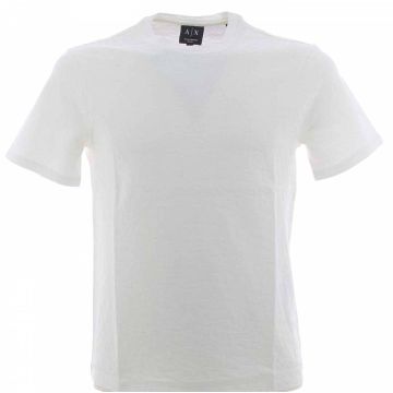 T Shirt Manica Corta Girocollo A|X Armani Exchange Uomo con Tessuto Logato AX
