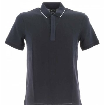 Polo Manica Corta Pique' A|X Armani Exchange Uomo con Cerniera