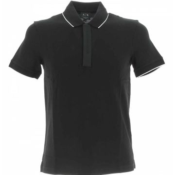 Polo Manica Corta Pique' A|X Armani Exchange Uomo con Cerniera