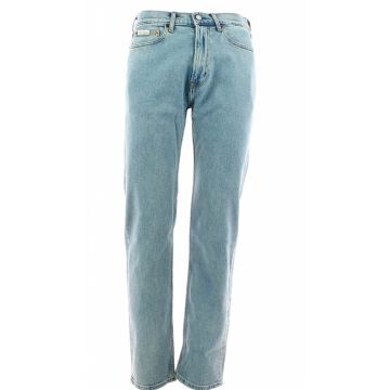 Pantalone Jeans Standard Stright Calvin Klein Uomo Stone Wash Light Blue