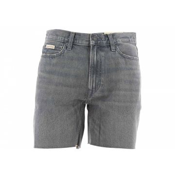 Bermuda Jeans Classic Short Calvin Klein Uomo Nero Stone Wash